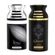 Lattafa Najdia & QAEED Perfumed Body Spray Deodorant Pack of 2 Each 250ml