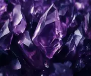 PURPLE CRYSTAL COMPUTER MOUSE PAD 9.25 X 7.75 FABRIC TOP / RUBBER BACKED