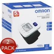 2 x Omron Hem6161 Wrist Blood/P Monitor