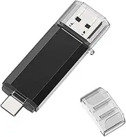 128GB Type C Flash Drive | 2 in 1 Stick - Stick with Large Storage Space for Computers, Tablets Shwing