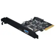 USB3.2 Gen2 Type C + USB3.2 Type A 10Gbps PCIe X4 Card USB-C PCI-e Adapter