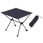 Foldable Table for Ultralight Beach Aluminium Hiking Climbing Black C5Z67358