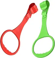 Kisangel 2Pcs Pull Up Rings for Playpen Ergonomic Handles for Standing Assistance Space Saving Detachable Design Indoor Playpen Accessories for Physical Development
