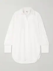 [FRAME] FRAME - Organic Cotton-poplin Shirt - White - small small White