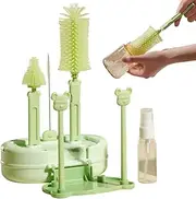 Travel Bottle Brush | Bottle Cleaner Brush Set,Nipple Straw Washing Tool for Pipes Food Boxes Tumblers Drinking Glasses