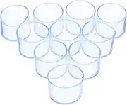 10pcs Table and Chair Foot Cover Thickened Furniture Pads Bottom Protectors for Chairs Thickened Chair Pads Dining Chair Floor Protectors Bar Stool Leg Pads Transparent