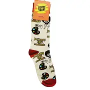 Men Women Sock Crew OH YEAH! Happy Little Accidents Bob Ross Painter Palette NWT