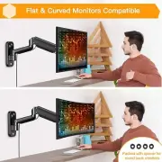 VESA Monitor Wall Mount Bracket for 13 to 32 Inch Screens, Gas Spring Arm