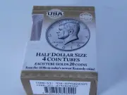 Whitman 4 Pack of Coin Tubes for Half Dollars
