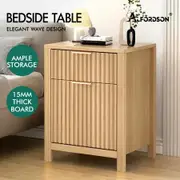 ALFORDSON Bedside Table Nightstand Side Storage 2 Drawers Cabinet Wood