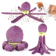 Anorina Dog Enrichment Toy Octopus Snuffle Puzzle for Slow Feeding
