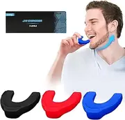 CJing Jaw Exerciser for Men & Women –Jaw Exerciser –3 Resistance Levels Silicone Facial Exerciser – Powerful Jaw Trainer for Beginner, Intermediate & Advanced Users