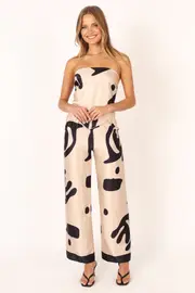 [PUP100] Milla Set - Cream/Black XS black
