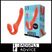 Bodywand ID Access Strapless Strap-On Vibrator 6" Dildo Usb 10 Speeds Silicone O