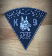 Massachusetts State Police K9 Hook and Loop PVC patch SUBDUED
