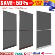 Hinged Insect Door Net Screen Bug Mosquito Fly Bees Curtain Mesh Guard Aluminium