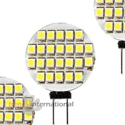 12Vdc G4 WHITE 24 LED LIGHT GLOBE Warm Cool DC Caravan Jayco Camping BiPin