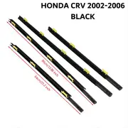 4PCS Weatherstrip Window Seal Belt 72410-SCA-E01 for Honda CR-V CRV 2002 2003 2004 2005 2006 Weather Strip 2002-2006 Black