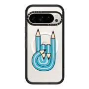 Google Pixel 9 Pro Impact Magnetic Case Drawing rocks!