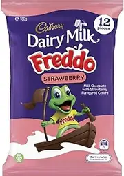 5 Pack of Cadbury Dairy Milk Freddo Strawberry Sharepack 12 Pack
