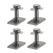 Slot Channel Nuts 4mm, M8 x30mm Bolt Kit 16pcs,304 Stainless Steel, for Rhino Thule Yakima Pioneer Platform Roof Rack Awning Track Mount Sliding T Nut