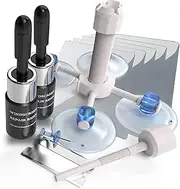 Windshield Crack Repair Kit, Upgraded Windshield Repair Kit for Chips and Cracks, Windshield Chip Repair Kit Quick Fix for Chips, Cracks, StarShaped Crack Chips, Fix Chips Crack