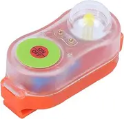 Lwuey Life Jacket Light, Seawater Self Lighting Jackets Lights High Intensity Water Strobe Light Automatic Locator Mini LED Life Saving Lamp Flashing Beacon Range Rescue Overboard Survival(Orange)