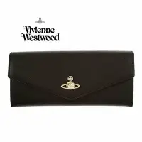 在飛比找Yahoo!奇摩拍賣優惠-Vivienne Westwood (黑色)  信封型 真皮