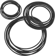 ERINGOGO 40Pcs Rubber Recorder Belts for Cassette Tape Machines Durable Replacement Belts for Smooth Rotation Maintenance Compatible with Various Cassette Players Tape Decks
