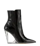 LUCITE 100 WEDGE BOOTIE in BLACK for Women