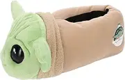 [STAR WARS] The Mandalorian, Grogu Baby Yoda Boy’s Slipper Full Body, Green, Boy's Size 10/11 to 3/4