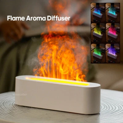 Essential Oil Aroma Diffuser Flame Air Humidifier Ultrasonic Cool Mist Difusor