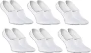 [SOCKSVILLE] Men’s 6 Pairs Super Low Cut Invisible Black/White Cotton Socks | Breathable, Lightweight, Comfortable | Athletic/Training/Exercise/Casual/Everyday Wear | Sneaker, Loafers, Low Cut Shoes | Size 6-10