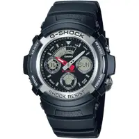 在飛比找PChome24h購物優惠-【CASIO】 G-SHOCK競速魅力賽車雙顯錶(銀)