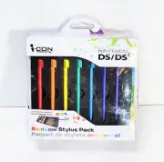 iCon Nintendo DS DSi Rainbow Stylus Pack & Travel Case