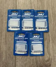 5 Packs Dental Orthodontic Wax for Bracket Brace - Unscented, Pre-cut Wax Dots