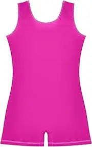 [ODAWA] Fuchsia Kids Tumbling Unitard, Gymnastic Outfits for Girls 2-10T