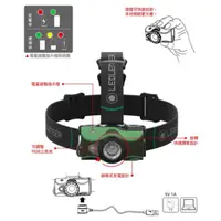 在飛比找蝦皮購物優惠-德國Ledlenser MH8 專業伸縮調焦充電型頭燈 (綠