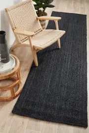 Perky Black Runner Rug
