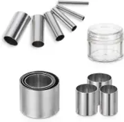 12 Pcs Circle Cutter Clay Cutters, Stainless Pottery Tools Polymer Clay Cutters,