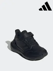 adidas Black Tensaur Run 3.0 Synthetic Leather Trainers (E44381) | $65