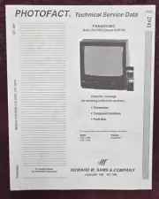 Sams Photofact 2941 Service Manual for Panasonic CTN-1355R, CTN-1340R, CTN-1341R