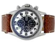 Luminox 1869 Field Valjoux Automatic Chrono Numbered Edition Brown Leather Watch