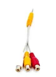 3.5MM A/V JACK TO 3-RCA AUDIO VIDEO CONNECTOR CABLE AUX ADAPTER