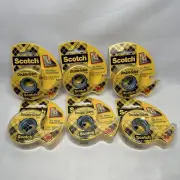 Scotch Removable Double Sided Tape, 3/4" x 200", 6 Rolls