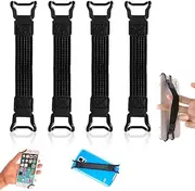 Hand Strap for 6-8 Inch eReaders Fire Tablet - E-Book Tablet, Highly Elastic Versatile Holding Strap Tablet Finger Holder Grip Holder Pack of 4, Black