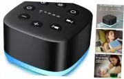 Meditation White Noise Sound Machine 30 Soothing Sounds with 32 Volume Black