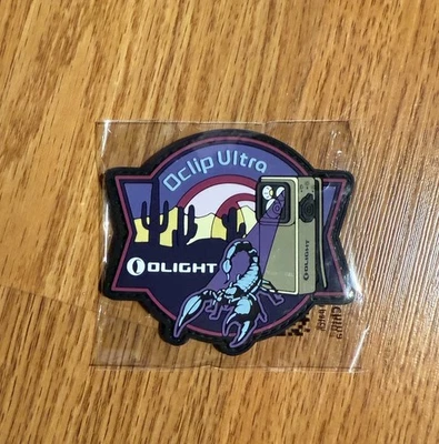 Olight Oclip Ultra OAL Collectors Patch! UV Scorpion!