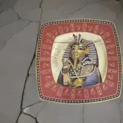 Tutankhamun Ceramic Decorative Plate - Egyptian Art - Egyptian Crafts - Pharaoh