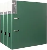 File Organizer 3-Piece A4 Perforated File Folder 2-Hole Data Sheet Detachable Archive Storage Folder Office Supplies(Green)